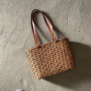 Patricia Nash straw bag, medium size
